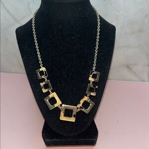 Banana Republic Gold & tortoise Geometric Necklace